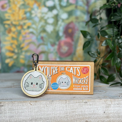 You're the Cats Whiskers! Mini Matchbox Cross Stitch Kit