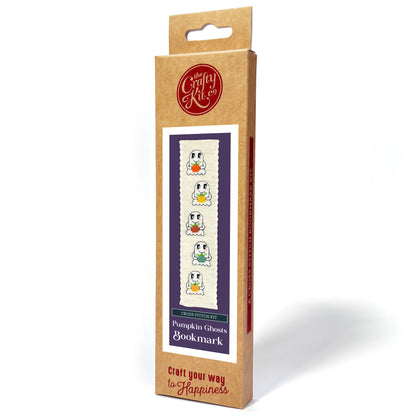 Pumpkin Ghosts Cross Stitch Bookmark Kit