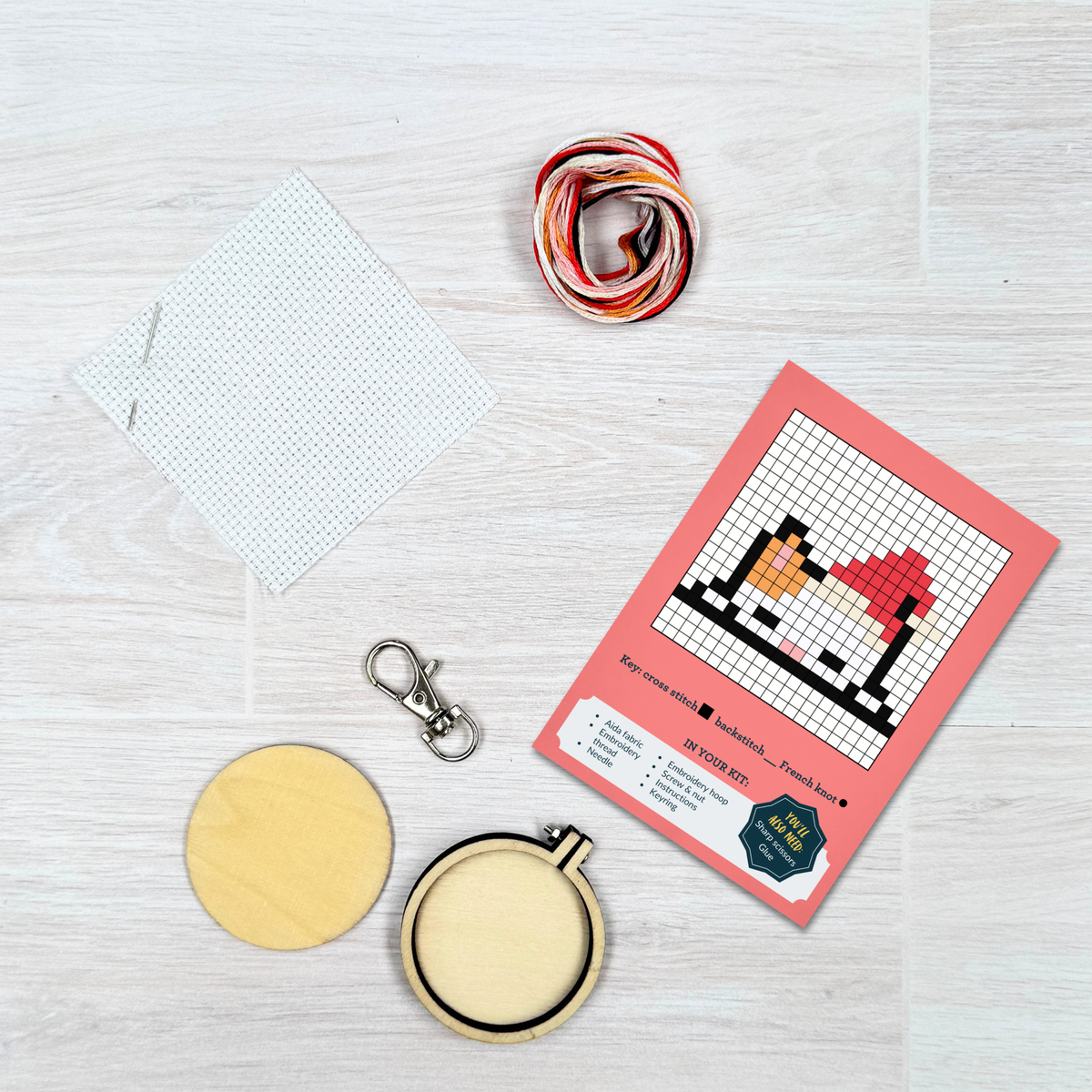 Have a Purr-fect Christmas! Mini Matchbox Cross Stitch Kit