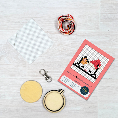 Have a Purr-fect Christmas! Mini Matchbox Cross Stitch Kit