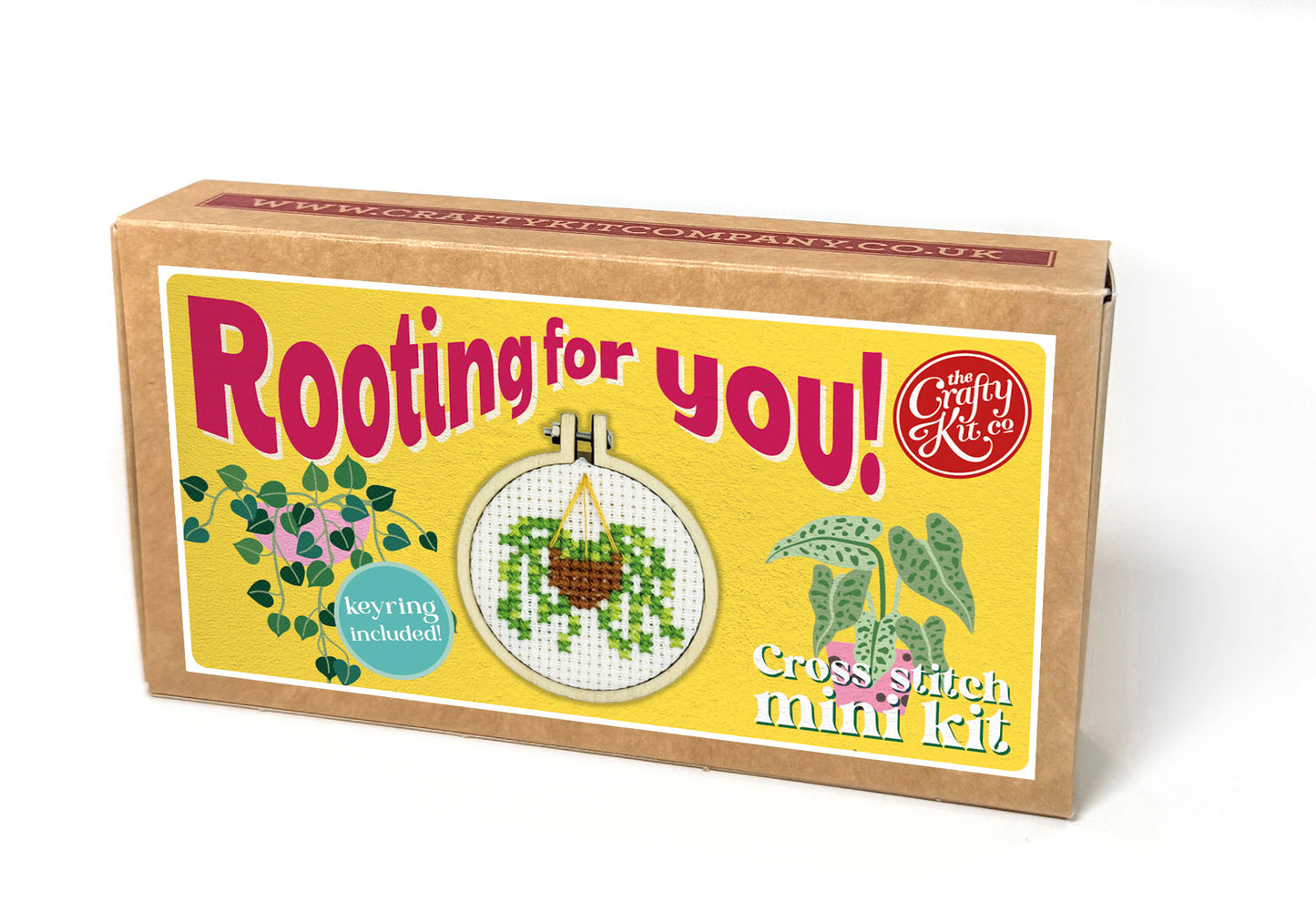 Rooting for You! Mini Matchbox Cross Stitch Kit
