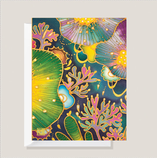 Hidden Paradise Batik Greeting Card