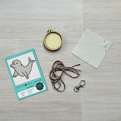 You're Seal-iously Cute! Mini Matchbox Cross Stitch Kit