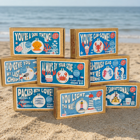 Seaside Mini Matchbox Cross Stitch Bundle