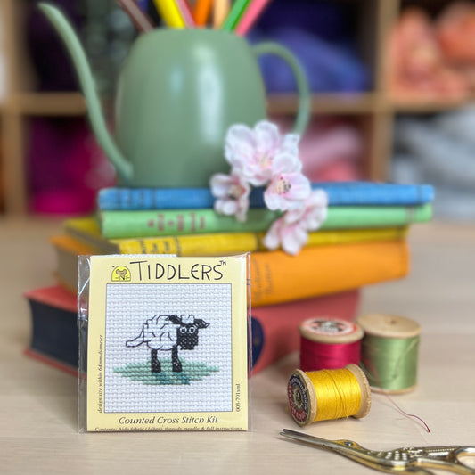 Tiddlers Sheep Mini Cross Stitch Kit