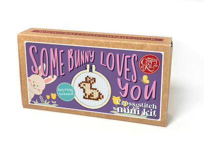 Some Bunny Loves You! Mini Matchbox Cross Stitch Kit
