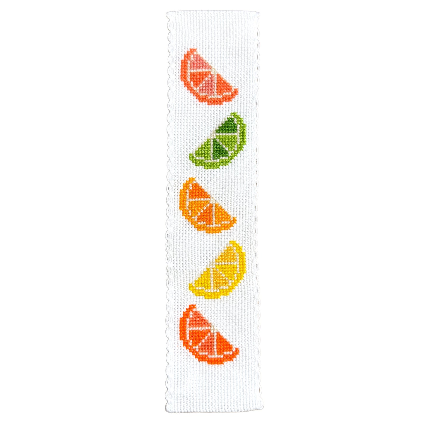 Summer Citrus Cross Stitch Bookmark Kit
