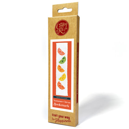 Summer Citrus Cross Stitch Bookmark Kit