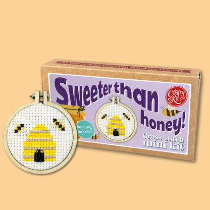 Sweeter than Honey! Mini Matchbox Cross Stitch Kit