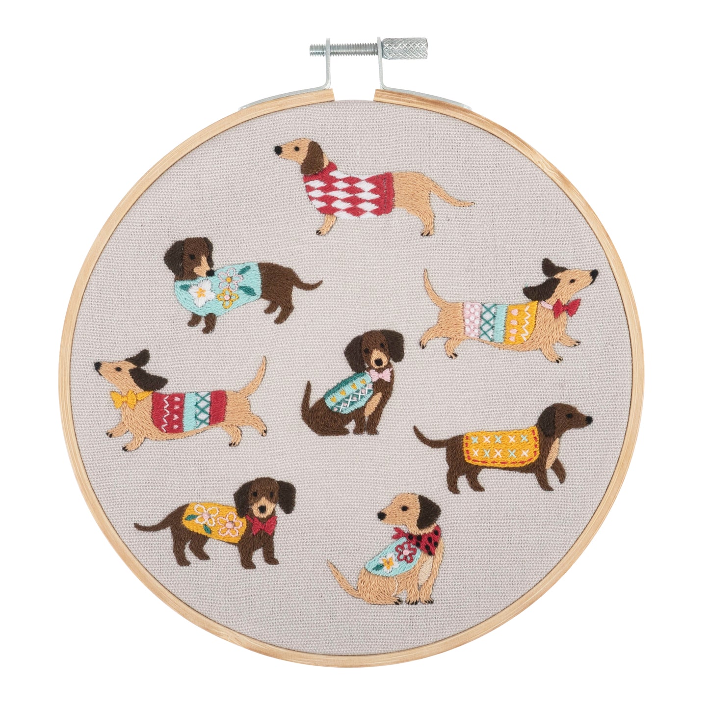 Trimits Dogs Embroidery Hoop Craft Kit