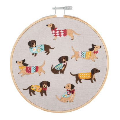 Trimits Dogs Embroidery Hoop Craft Kit