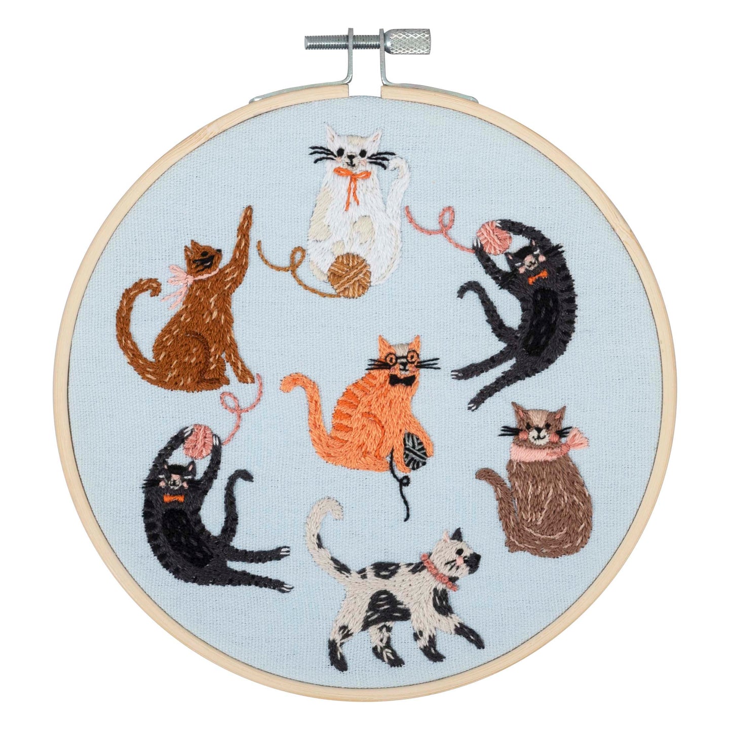 Trimits Cats Embroidery Hoop Craft Kit