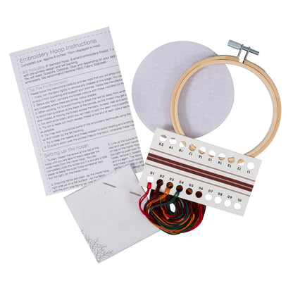 Trimits Christmas Tree Embroidery Hoop Craft Kit