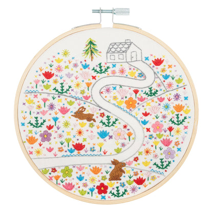 Trimits Floral Journey Embroidery Hoop Craft Kit