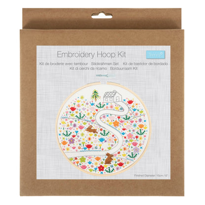 Trimits Floral Journey Embroidery Hoop Craft Kit