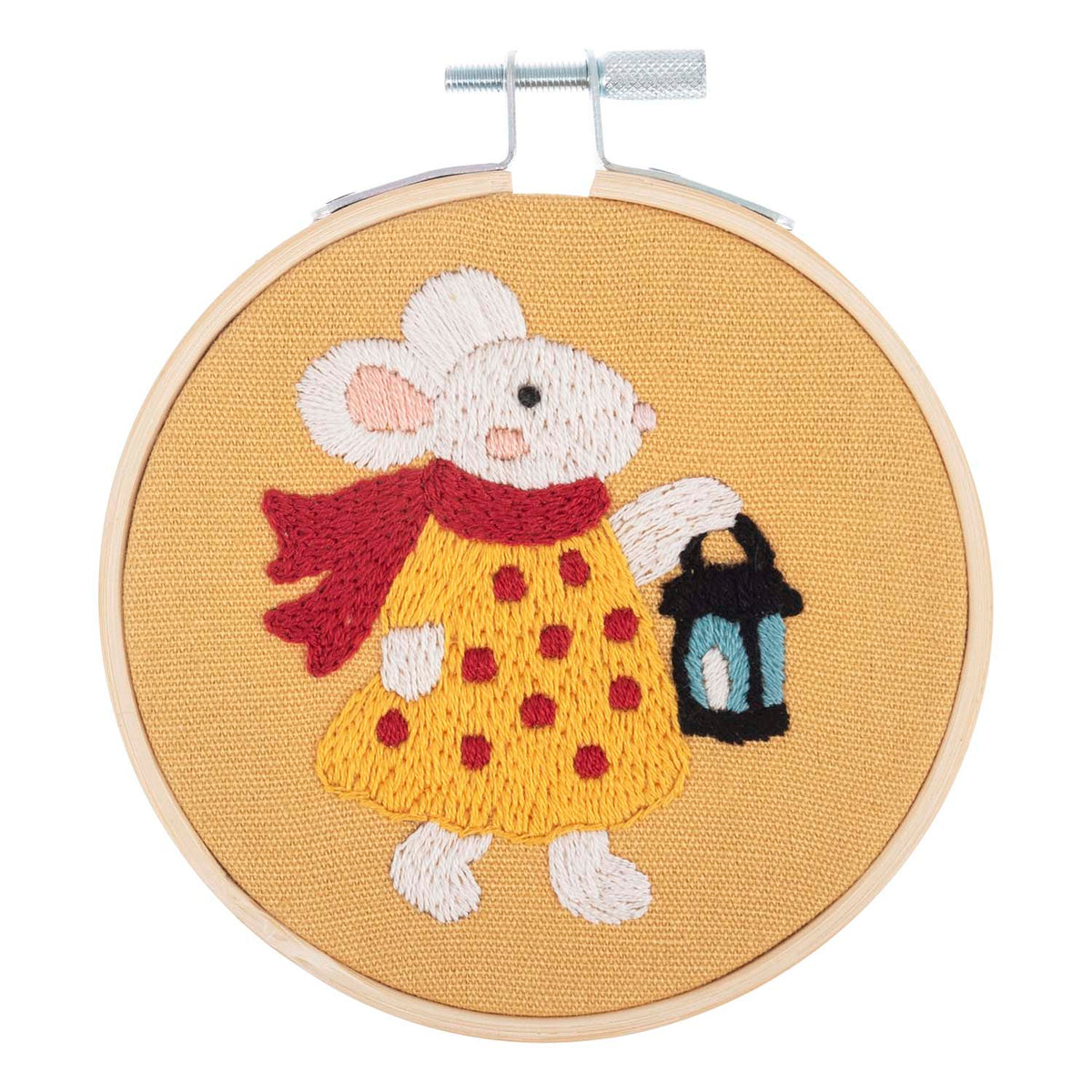 Trimits Little Mouse Embroidery Hoop Craft Kit
