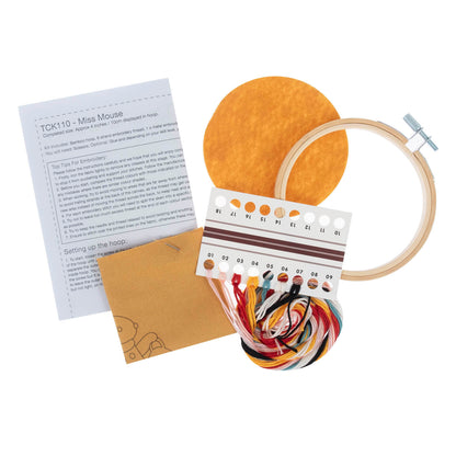 Trimits Little Mouse Embroidery Hoop Craft Kit