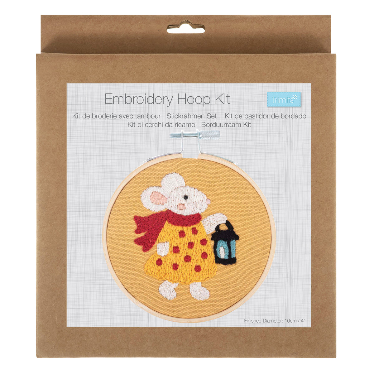 Trimits Little Mouse Embroidery Hoop Craft Kit