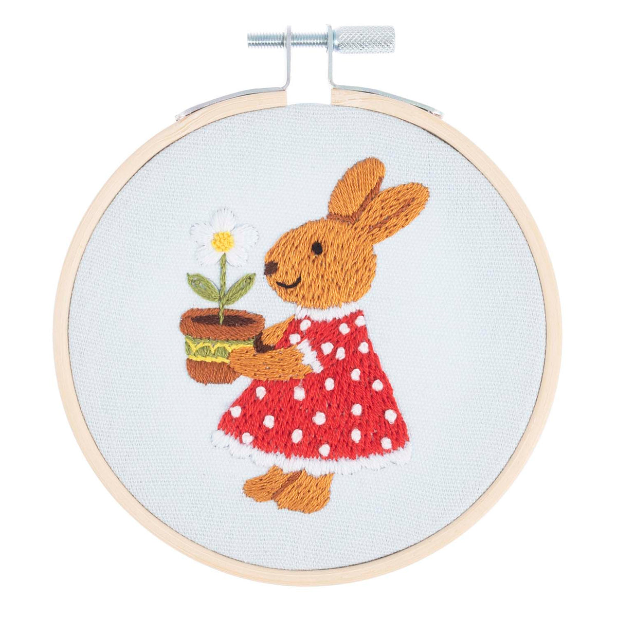 Trimits Bunny Embroidery Hoop Craft Kit