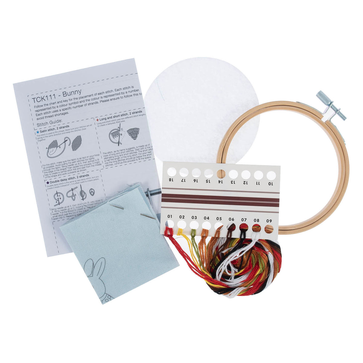 Trimits Bunny Embroidery Hoop Craft Kit
