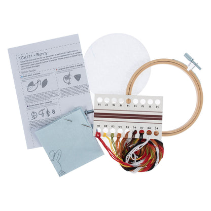 Trimits Bunny Embroidery Hoop Craft Kit