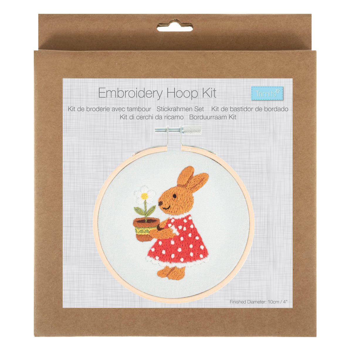 Trimits Bunny Embroidery Hoop Craft Kit