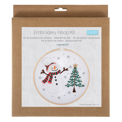 Trimits Snowman Embroidery Hoop Craft Kit