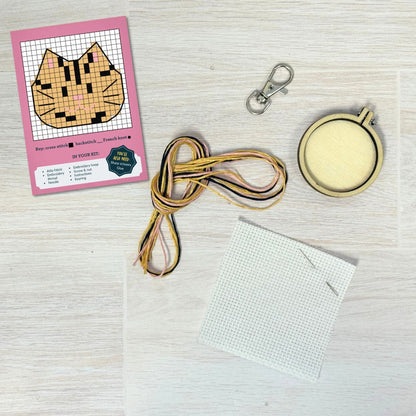 You Make Life Purr-fect Mini Matchbox Cross Stitch Kit