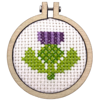 With Love from Edinburgh (Thistle) Mini Matchbox Cross Stitch Kit