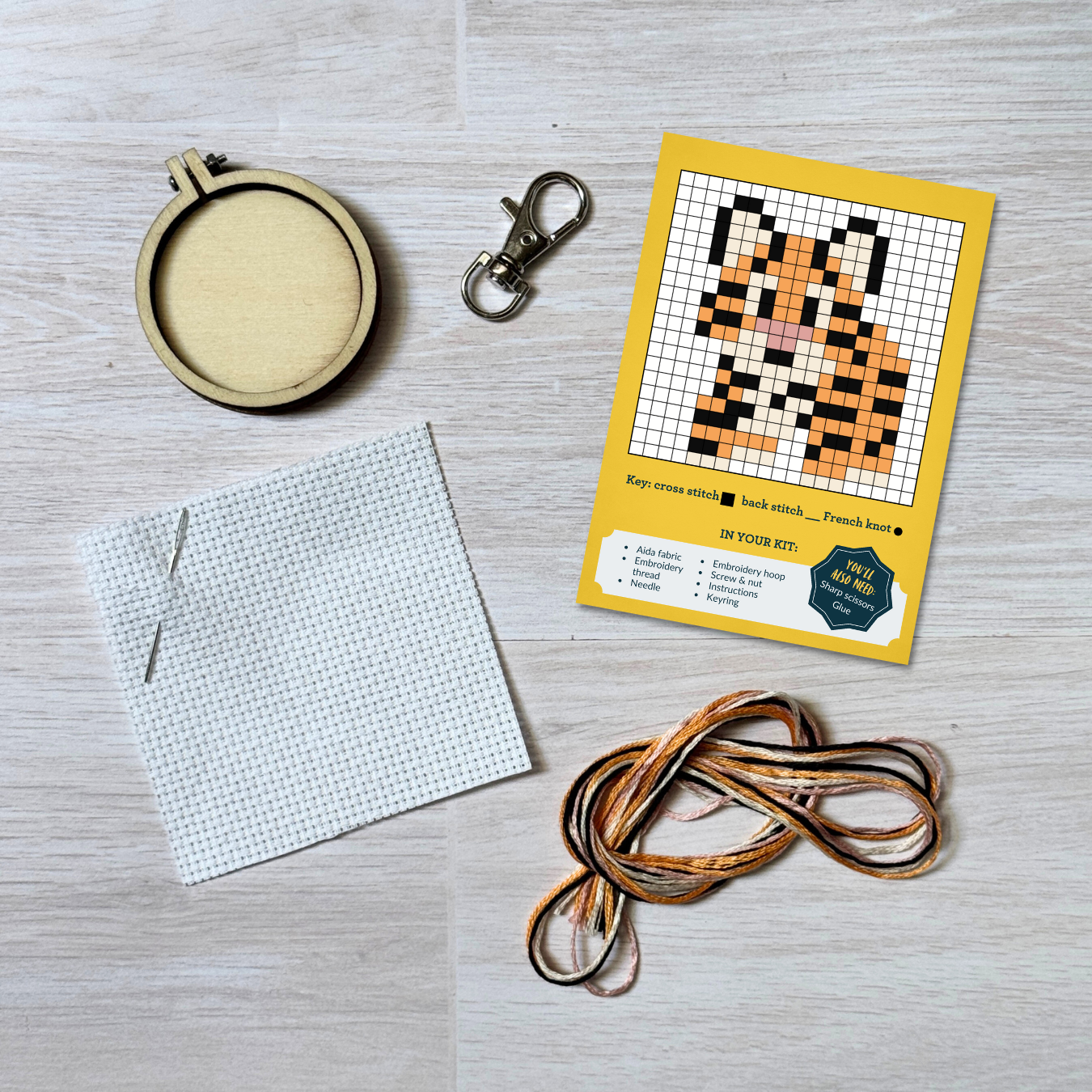 You're Grrreat! Mini Matchbox Cross Stitch Kit