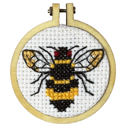 Love the Earth, Love the Bees! Mini Matchbox Cross Stitch Kit