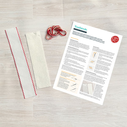 Toadstools Cross Stitch Bookmark Kit