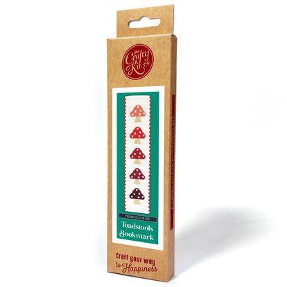 Toadstools Cross Stitch Bookmark Kit