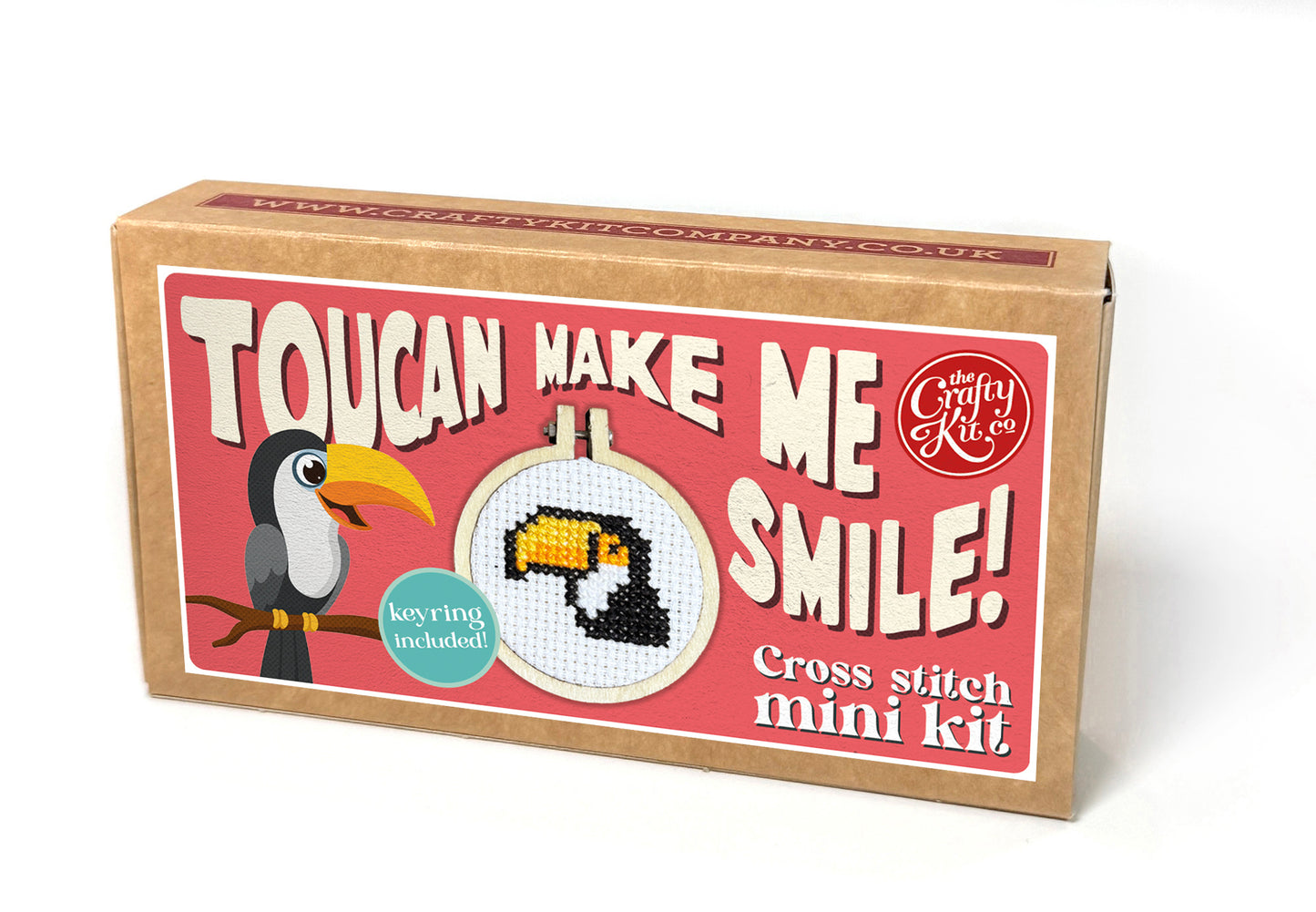 Toucan Make Me Smile! Mini Matchbox Cross Stitch Kit