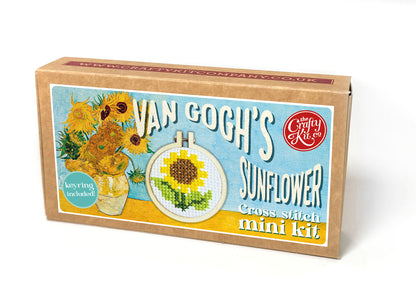 Van Gogh's Sunflower Mini Matchbox Cross Stitch Kit