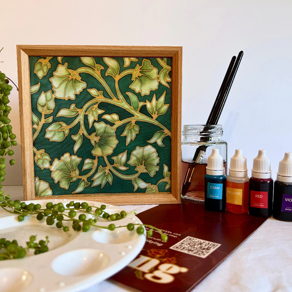 Vintage Peonies - Batik Lamp Kit