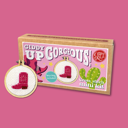 Giddy Up, Gorgeous! Mini Matchbox Cross Stitch Kit