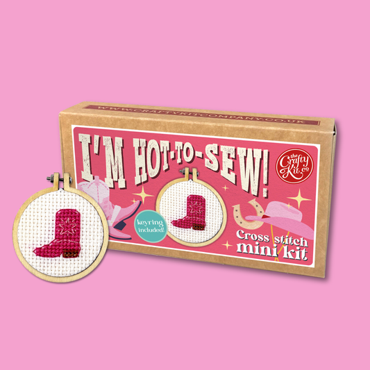 I'M HOT-TO-SEW! Mini Matchbox Cross Stitch Kit