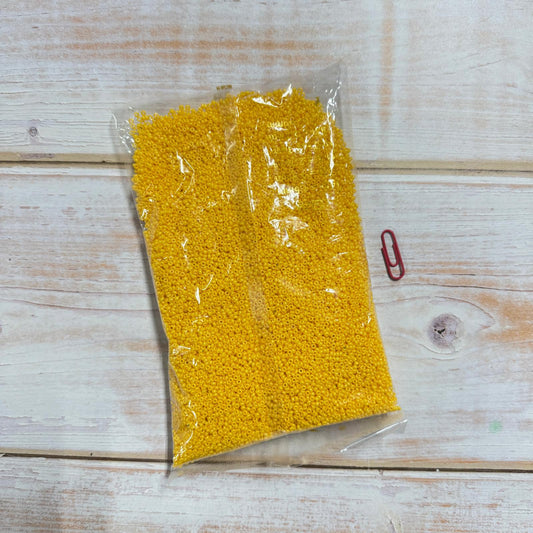 Opaque Yellow Seed Beads Pack (450g)