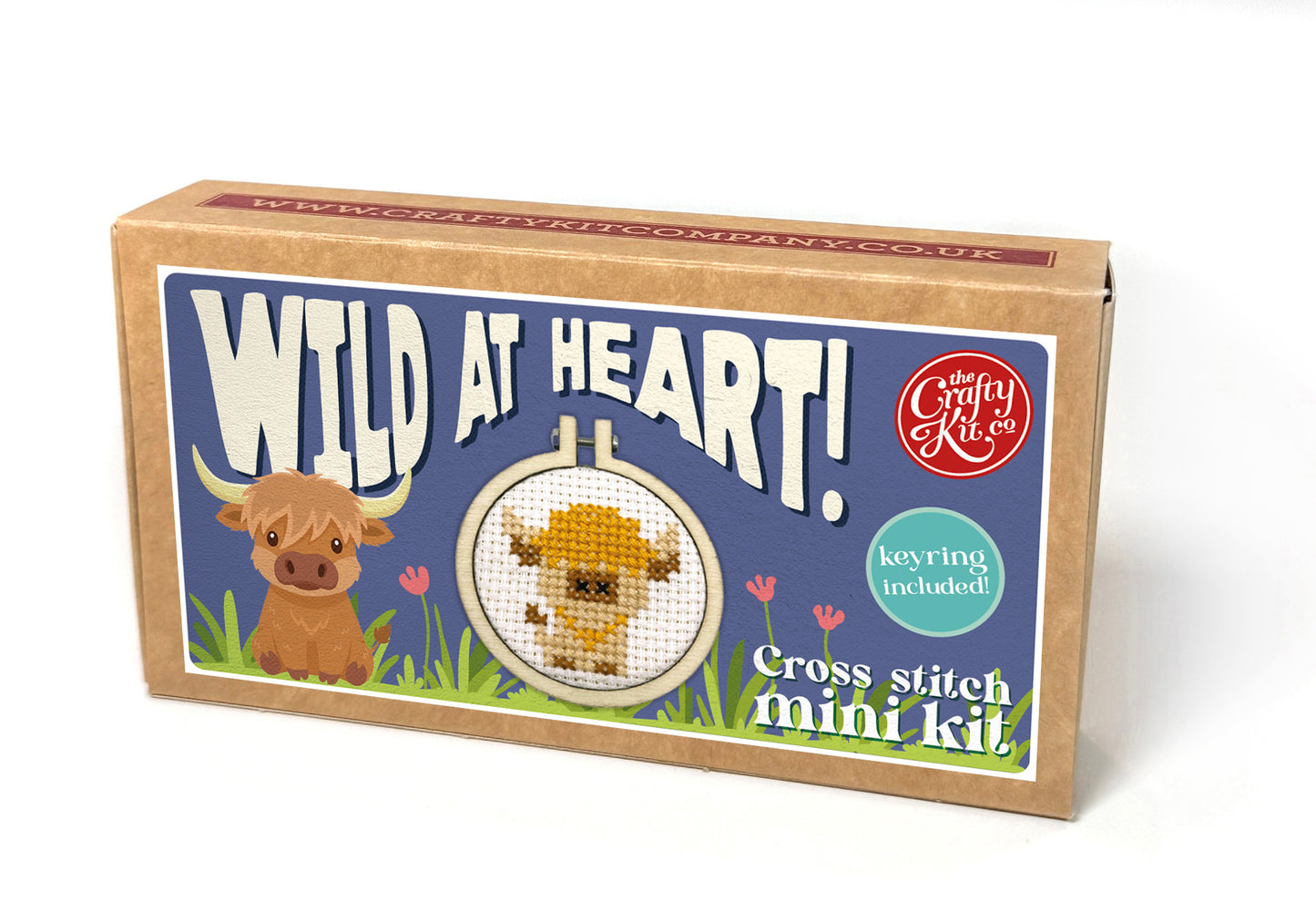 Wild at Heart! Mini Matchbox Cross Stitch Kit