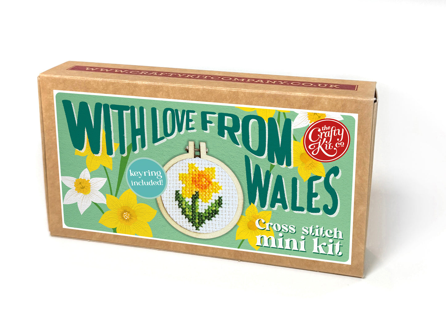 With Love from Wales Mini Matchbox Cross Stitch Kit