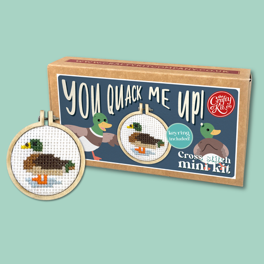 You Quack Me Up! Mini Matchbox Cross Stitch Kit