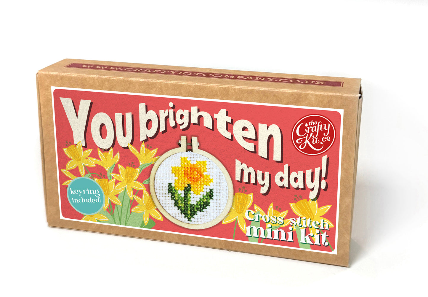 You Brighten My Day! Mini Matchbox Cross Stitch Kit