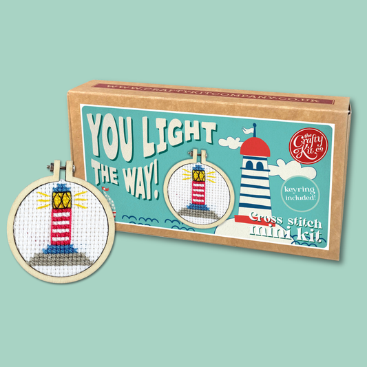 You Light The Way Seaside Mini Matchbox Cross Stitch Kit