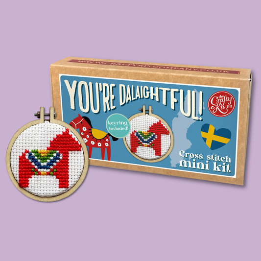You're Dalaightful! Mini Matchbox Cross Stitch Kit