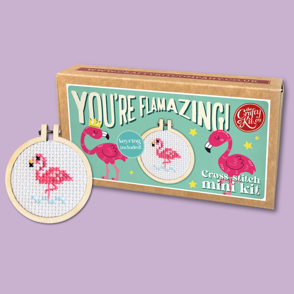 You're Flamazing! Mini Matchbox Cross Stitch Kit