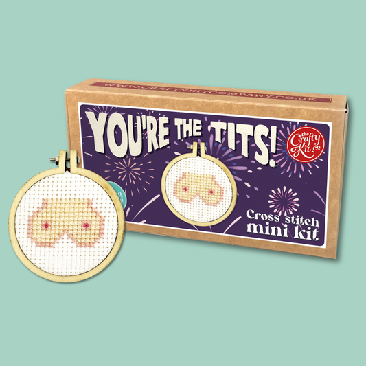 You're The Tits! Mini Matchbox Cross Stitch Kit