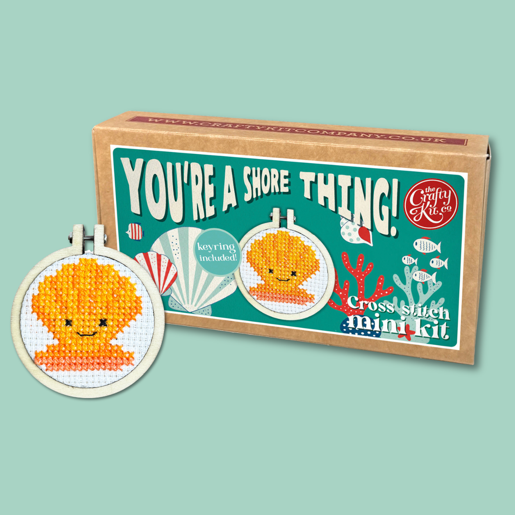 You're a Shore Thing! Seaside Mini Matchbox Cross Stitch Kit