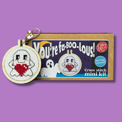 You're Fa-BOO-lous! Halloween Mini Matchbox Cross Stitch Kit