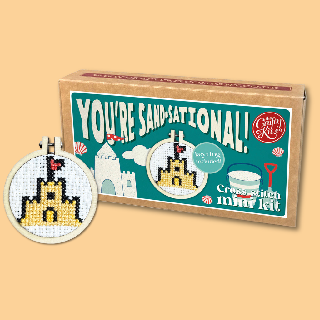 You're Sand-sational! Seaside Mini Matchbox Cross Stitch Kit